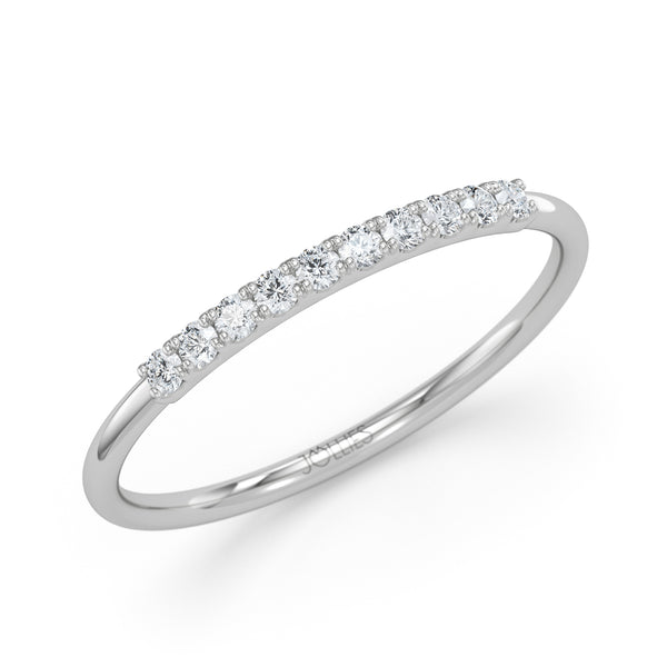 טבעת איטרניטי מיקרו pave משובצת יהלומים - זהב לבן